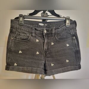 Old Navy Women's Black Denim Shorts Size 6